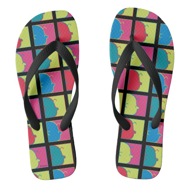 Chinelos Amendoins | Modern Pop Art Charlie Brown (Pé da cama)