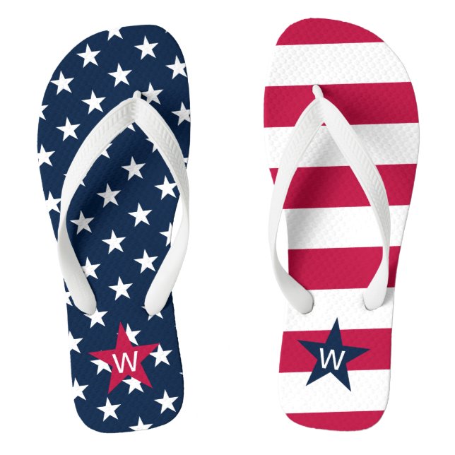 Chinelos americanos monogramas (Pé da cama)