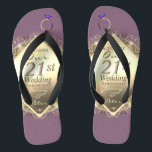 Chinelos Aniversário de Casamento de Brass e Iolite de 21 r<br><div class="desc">Eu desenhei esses trechos para ela,  dedicados ao aniversário de 210 ruas de casamento com uma nod aos presentes tradicionais de pedra iolita e latão para marcar seu marco nesse design original e encantador.</div>