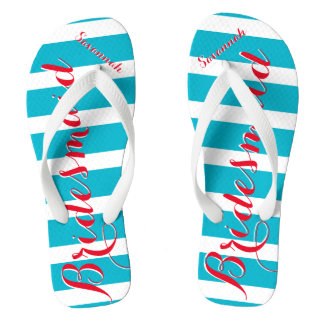 Chinelos Aqua de Madrinha de casamento personalizada ou qua