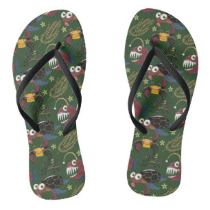 Chinelos Aquatic animals pattern   ocean underwater life 38