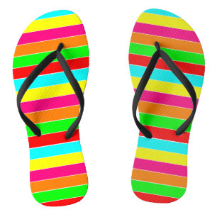 Chinelos "Arco-Íris Striped"