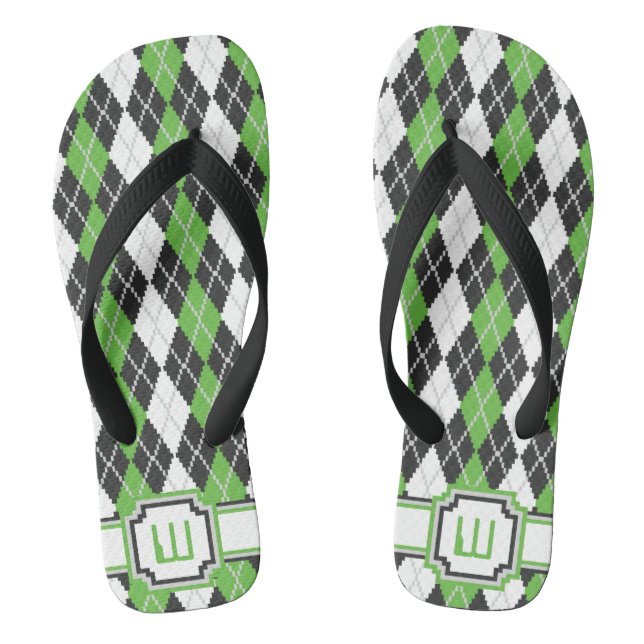 Chinelos Argyle Retroativos (Pé da cama)