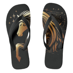 Chinelos Áries Capricórnio Zodíaco Cavalo Dourado Astrologi