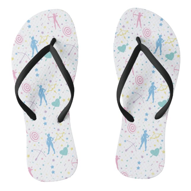 Chinelos Arqueiro feminino - Seta Arco de Archer (Pé da cama)