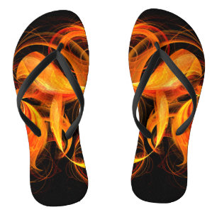 Chinelos Arte abstrata Fireball