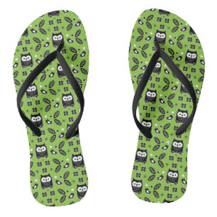 Chinelos Arte Folclórica da Coruja Escandinava