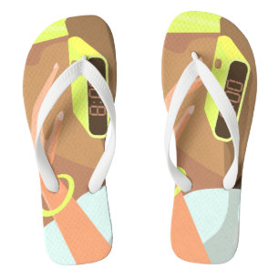 Chinelos As garotas apertam o botão de snooze do despertado