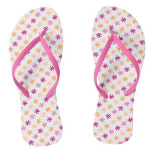Chinelos Asterisco bonito - Pinks e Laranjas