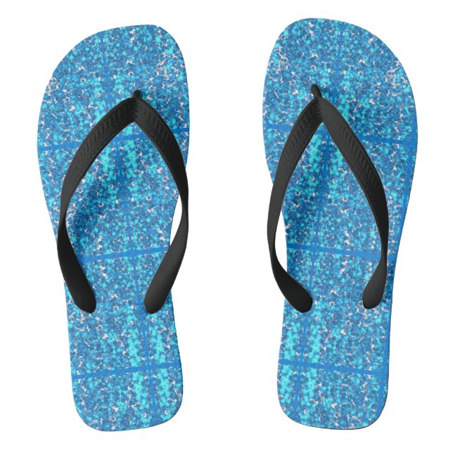 Chinelos azul (Pé da cama)