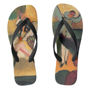 Chinelos Ballet Russes, Balé Russo por August Macke