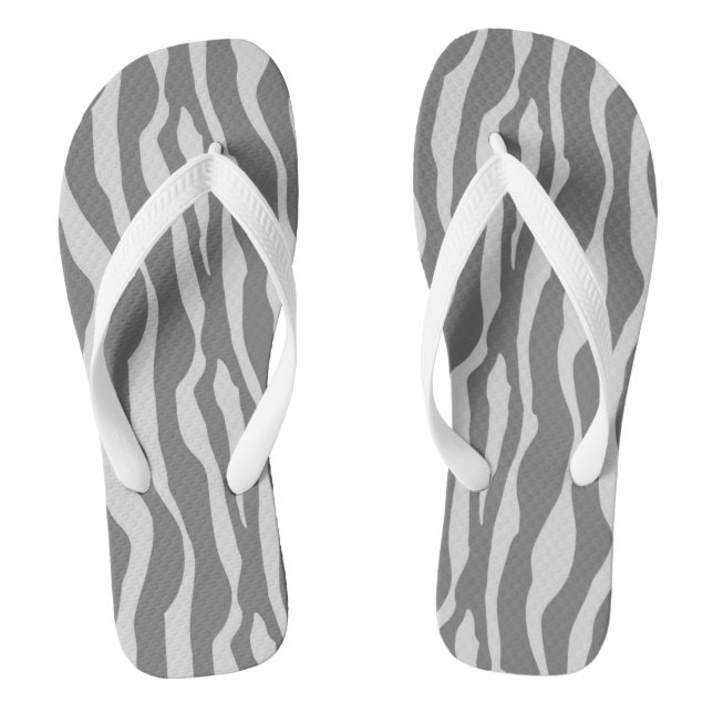 Chinelos Bandas-zebra - Cinzas/Cinzas (Pé da cama)