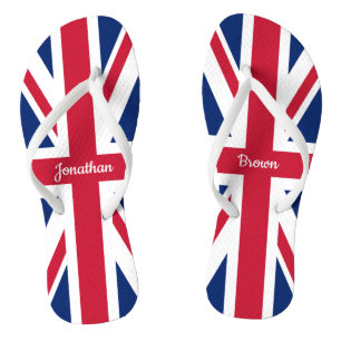Chinelos Bandeira Britânica do União Personalizada