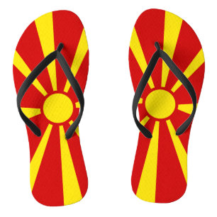 Chinelos Bandeira da Macedônia do Norte