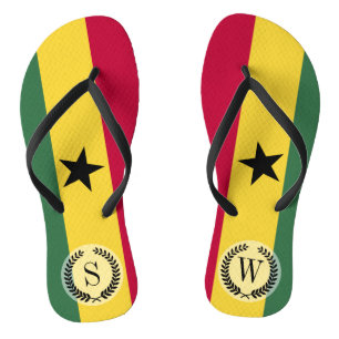 Chinelos Bandeira de Ghana
