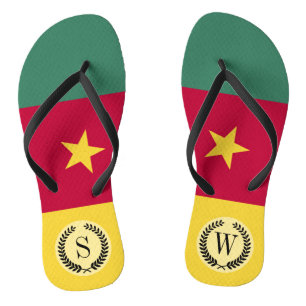 Chinelos Bandeira dos Camarões