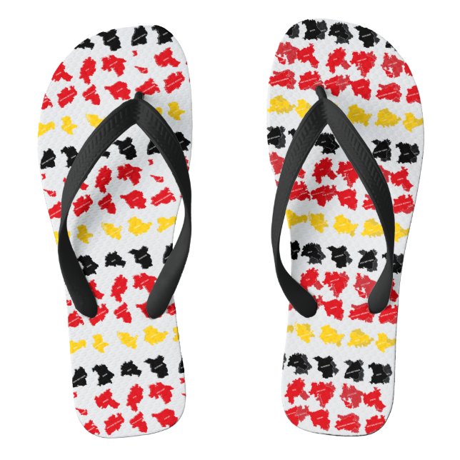 Chinelos Bandeira dos Estados Alemães (Pé da cama)