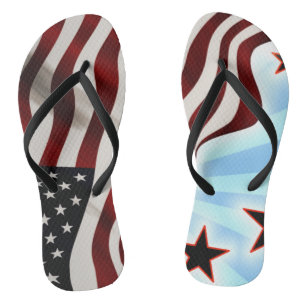 Chinelos Bandeira dos Estados Unidos