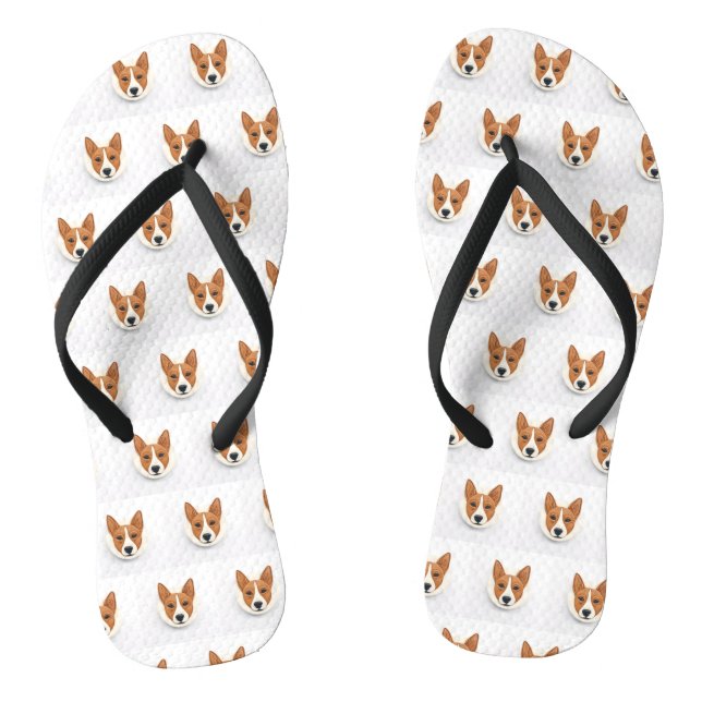 Chinelos Basenji Dog 3D Inspirado (Pé da cama)