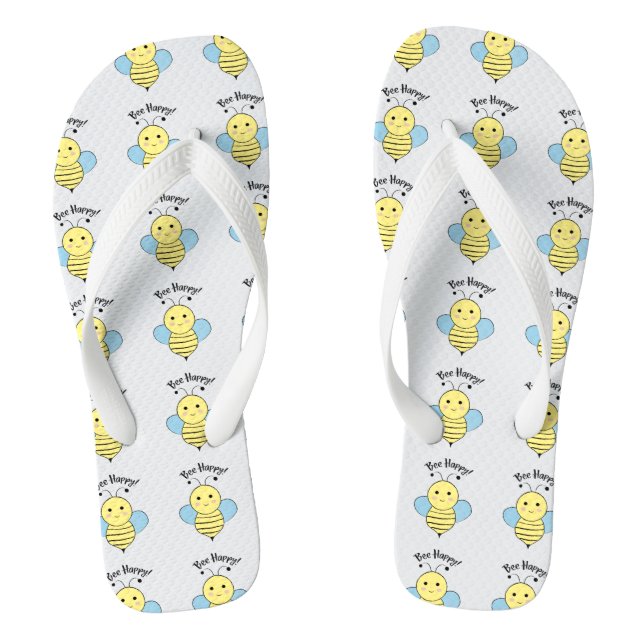 Chinelos Bee Happy (Pé da cama)