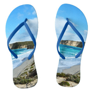 Chinelos "Beleza Capturada: Ilha Kangaroo da Costa Icônica