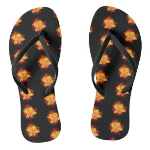 Chinelos Blooming Fire Rosa