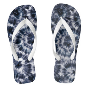 Chinelos Blue Indigo Shibori Tie Dye