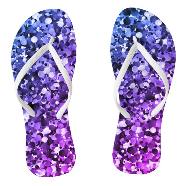 Chinelos Bolha Azul e Roxo (Pé da cama)
