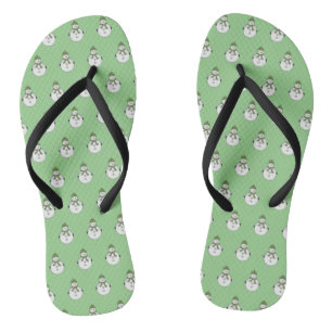 Chinelos Boneco de neve frio