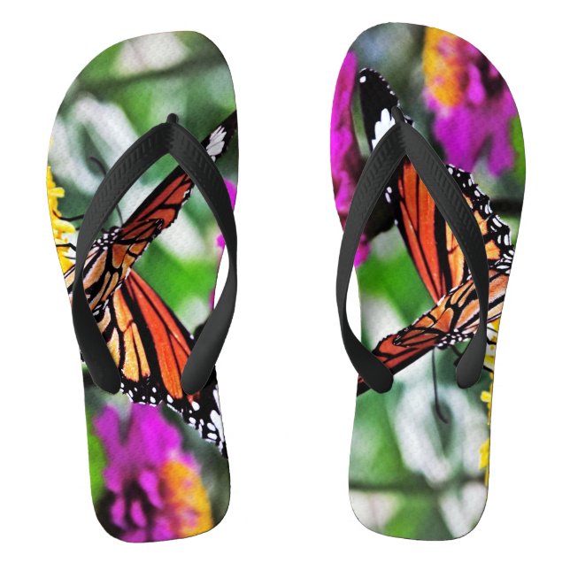 Chinelos Borboleta nas Flores #2 (Pé da cama)