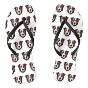 Chinelos Borda Collie Dog 3D Inscrito