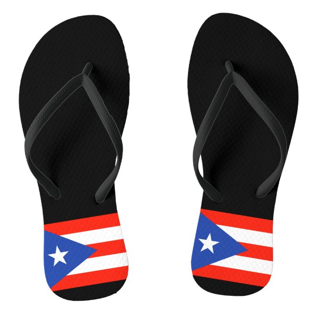 Chinelos Boricua Bandera Porto Rico Bandeira 4Hector (Pé da cama)