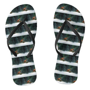 Chinelos Boxeador Natal neve inverno