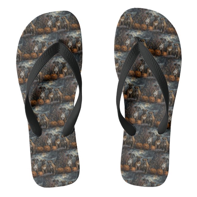 Chinelos Boxer Halloween Night Doggy (Pé da cama)