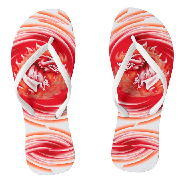 Chinelos brancos de Whirling em Wolf Wild (Pé da cama)