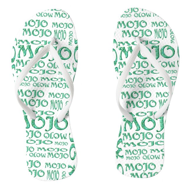 Chinelos brancos mojo (Pé da cama)