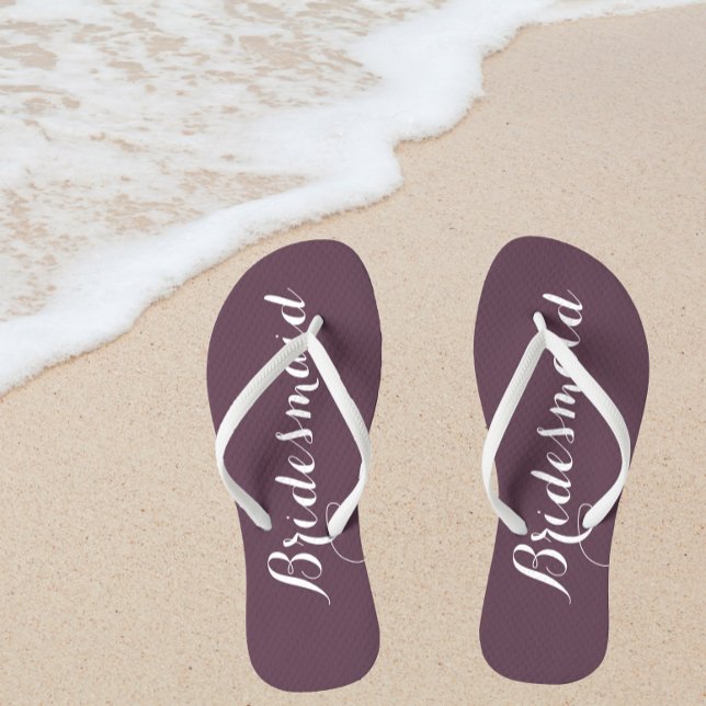Chinelos Bridesmaid Trendy EggPlant (In Situ Beach)
