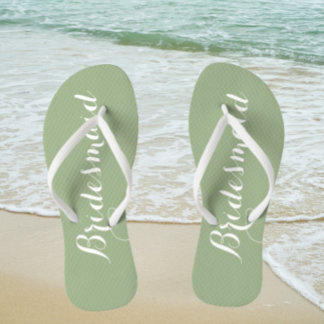 Chinelos Bridesmaid Trendy Sage Green