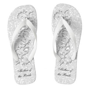 Chinelos Brilho Branco Casamento