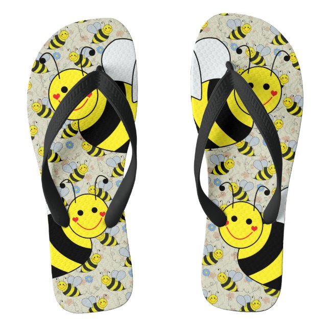 Chinelos Bumble Bee Bonito com Padrão (Pé da cama)