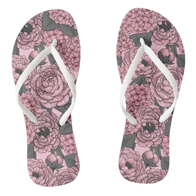 Chinelos Buquê Floral a rosa (Pé da cama)