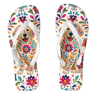 Chinelos Cachorro de Arte Otomi