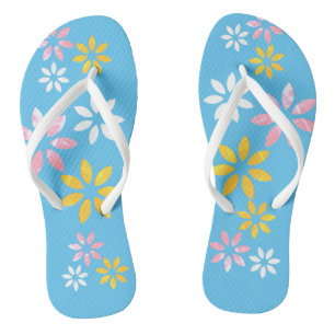 Chinelos Calçado De Praia De Padrão Floral Moderno