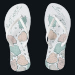 Chinelos CALÇADOS DE CASAMENTO | Calda de coral moderna<br><div class="desc">Coral funcho e design de concha de lacre. Caligrafia manuscrita que diz o melhor homem - perfeito para o melhor homem vestir na praia para a cerimônia de casamento do seu melhor amigo. Design criado para TheBarefootBride™ por © WhimsicalArtwork™. Esta é parte de uma coleção de artigos de papelaria de...</div>