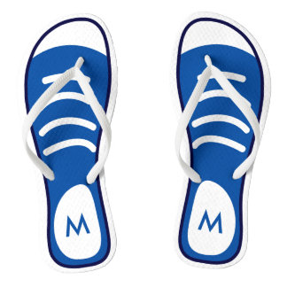 Chinelos Calçados marinhos Azuis Sneaker Legal Monograma de