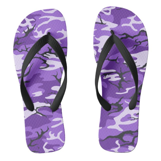 Chinelos Camo Roxo (Pé da cama)