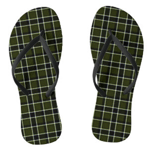 Chinelos Camouflage moderna militar Tartan Khaki Pattern