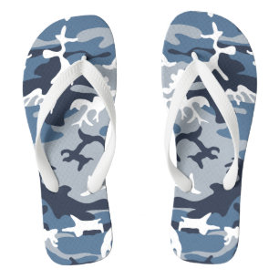 Chinelos Camuflagem Azul de Neve de Inverno, Militar, Exérc
