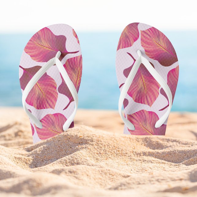 Chinelos Canna Tropicanna sai de cor-de-rosa (Criador carregado)