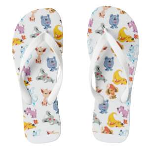 Chinelos cão arco-íris